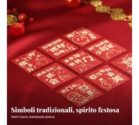 Mini Busta Rossa Cinese, Gioco Porta Matrimonio, Set Busta Fortunata