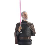 Mini busto alto 7 pollici di Star Wars Count Dooku in scala 1: 6 con scatola a c