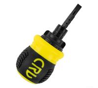 Mini cacciavite a cricchetto con testa a doppia punta, albero telescopico per coppia elevata, punta magnetica, impugnatura antiscivolo, struttura in acciaio al cromo vanadio (giallo)