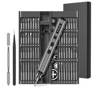 Mini cacciavite elettrico, cacciavite di precisione, strumento di riparazione, 68 in 1 con 68 punte magnetiche, 0.12 Nm a 0.35 Nm5/32 pollici Hex per iPhone, Laptop, Watch