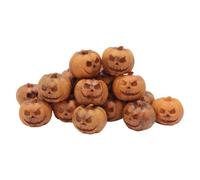 Mini Calabazas de Halloween - 20 Pcs de Resina | Figuras Decorativas | Material de Fieltro con Accesorios Metálicos, Circunferencia de 56-58cm, Diseño Unisex para y Carnaval