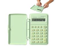 Mini calcolatrice - Dispositivo di calcolo portatile con coperchio protettivo, calcolatrice elettronica portatile compatta, display di facile lettura | Studenti, insegnanti, uso esami, commercialisti,