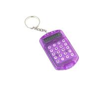 Mini calcolatrice Elettronica alimentata a Batteria a Colori Casuali, calcolatrice per Studio a 8 cifre con Portachiavi, Colore Casuale del Fornitore dell'ufficio scolasticoDurability