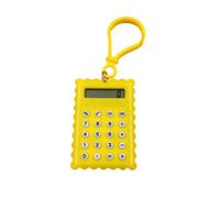 Mini calcolatrice elettronica portatile a forma di biscotto 8 cifre calcolatrice tascabile funzione standard studente mini calcolatrice per scuola forniture per ufficio YellowDeft e professionale
