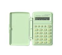Mini calcolatrice portatile, dispositivo di calcolo in ABS, strumento di calcolo portatile per matematica, dispositivo di conteggio manuale, custodia elettronica di alta qualità con coperchio, unità