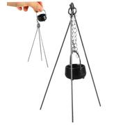 Mini Calderone 0 8'' Calderone di Halloween con Manico ＆ 3 Aste di Supporto 1:12 Accessori per Casa delle Bambole Mini di Halloween in Ghisa Miniature per Casa delle Bambole con Aste di Supporto