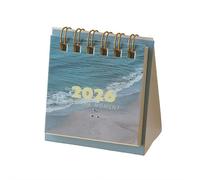 Mini calendario da scrivania 2025-2026, mini calendario 2025 in piedi, tascabile C-alendar da ottobre 2025 a dicembre 2026, mensile piccolo desktop C-alendar, planner accademico per casa, ufficio