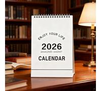 Mini calendario da scrivania,Agenda mensile da gennaio 2026 a giugno 2027, Calendario per la pianificazione | Per la famiglia, gli amici, gli studenti, casa, interni, scuola, ufficio e scrivania