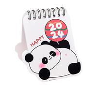 Mini calendario da tavolo 2024 con panda in stile cartone animato, per l'esecuzione di piani fai da te, autodisciplina, 9,2 x 7 x 11,5 cm, stile B