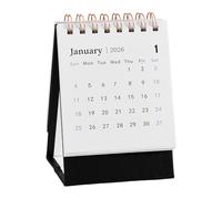 Mini calendario da tavolo 2025-2026, pratico pianificatore da tavolo, elegante accessorio per la pianificazione, formato verticale, struttura ordinata con comodo monitoraggio giornaliero