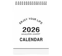 Mini Calendario Da Tavolo 2026 | Programma Per Il Periodo Da Gennaio 2026 A Giugno 2027 - Calendario Per La Famiglia, Amici, Studenti, Insegnanti, Casa, Interni, Scuola, Ufficio E