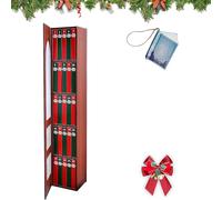 Mini calendario dell'Avvento 2025, mini libro decorativo, con 25 piccoli boo ks, per gli amanti della lettura, ornamento per albero di Natale, regalo in stile biblioteca (B)