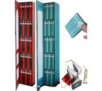 Mini calendario dell'avvento 2025 per gli amanti dei libri, set regalo di 24 libri in miniatura, calendario per conto alla rovescia a tema letterario, decorazione natalizia e regalo per topi di