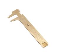 Mini calibro calibro Vernier in ottone, calibro tasca della tasca a doppia scala 80 mm per misurare pietre preziose e componenti di gioielli (Doppia scala 100mm)