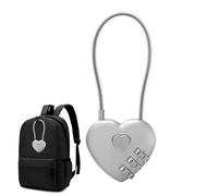 MINI CALIP - LOGGAGE LOGGAGE | Blocco armadietti scuola | Mini combinazione di lucchetti da viaggio con codice a 3 cifre | Strumento di protezione contro il design della forma 'amore a cuore