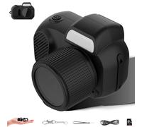Mini Camera Keychain, 1080P Mini Digital Camera Keychain, with 8 Filters, Led Flash Light and Hd Screen, for Travel Study and Record Lovers (Camera+TF memory card-128G)