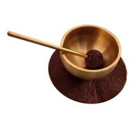 Mini campana tibetana, con sonoro a forma di angelo, set di piccole campane tibetane con martello e cuscino, strumento portatile per meditazione, sollievo dallo stress tibetano