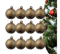 Mini campane jingle in rame set di 12 per artigianato festivo e celebrazioni