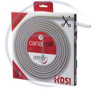 Mini canalina autoadesiva Canalroll 10x10mm, bobina 5 metri bianco Rosi 71501-A