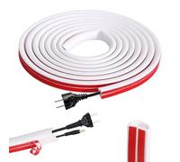 Mini Canalina Portacavi da 3 Meter, Canali a Cavo Semicircolare Canalina Passacavi Auto-Adesiva, Canalina Passacavi Muro Adesiva Copricavo Flessibile Canaline Passacavi per Home Ufficio