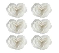 Mini candela a cuore di San Valentino da 6 pezzi, candele a forma di cuore, set di petali di rosa e candele, candela di San Valentino a cuore, decorazioni for anniversario di matrimonio di San Valenti