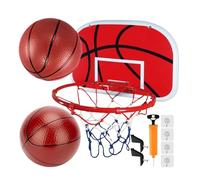 Mini canestro da basket - 34 x 25 cm, set da tavolo montato sulla porta per interni, include 2 palle, pompa, facile da installare, resistente | Bambini studenti ragazzi adolescenti soggiorno