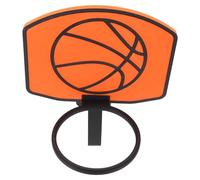 Mini Canestro da Basket a Clip per Cestino, Plastica Arancione | Design Decorativo con Tabellone a Clip, per Cestino e Carta, Uso da Esterno e Scrivania