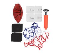 Mini canestro da basket per interni, canestro da basket in PVC per bambini montato a parete, tabellone trasparente con design rimbalzante per una vera esperienza di basket,