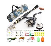 Mini canna da mare ultra corta ultra dura portatile telescopica da pesca su roccia canna da pesca a lunga distanza set ()