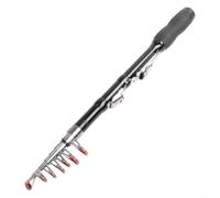 Mini canna da pesca da 33 cm, comoda da trasportare per la pesca in diversi corpi idrici, materiale in carbonio con impugnatura EVA per una comoda maneggevolezza (1 m)