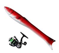 Mini canna da pesca tascabile in miniatura | Canna da pesca portatile per pesca a traina casting offshore surf costiera escursionismo campeggio all'aperto viaggio