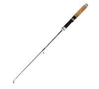 Mini canna da pesca telescopica in acciaio inox, 60 cm, portatile, leggera, per pesca in mare