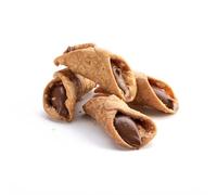 MINI CANNOLI SICILIANI ARTIGIANALI FRESCHI RIPIENI AL CIOCCOLATO-20 PZ DA CIRCA 1 KG