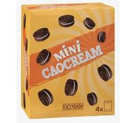 Mini Caocream Biscotti al Cacao Ripieni di Crema alla Vaniglia, 160g, Confezione da 4, pack 5