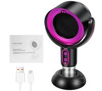 Mini cappa portatile a 2 velocità, mini cappa da cucina con presa USB, mini aspiratore regolabile, efficiente, ventola di scarico da cucina con filtro per barbecue in interni, pentola calda (viola)