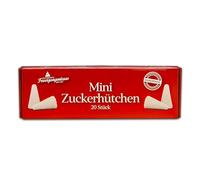 Mini cappelli di zucchero o zucchero Cappello per fuoco Pinza tazza (20 pezzi, senza Cannella, Bianco)