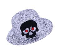 Mini cappello clip per capelli scheletro cappello clip per capelli cranio tappi barrette accessori decorativi cappelli da festa clip su disegni Halloween Skull Caps clip