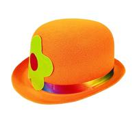 Mini cappello festivo - tappo rotondo in feltro vibrante con accento floreale, copricapo unico feste | Ideale per Halloween, palline in maschera, feste per adulti, celebrazioni di carnevale, incontri