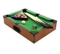 Mini Carambola da Tavolo Gioco Biliardo con Stecche e Palle 36 x 24 cm 6 Buche