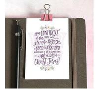 Mini card con scritta in inglese "He Who Began" (farfalla)
