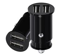 Mini Caricatore Auto [2 Pack] - 24W, USB Doppio, Ricarica Telefoni/Tablette