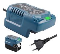 Mini caricatore da 18 V per Makita: WIYETY batteria portatile agli ioni di litio compatibile con Makita 18 V BL1815B BL1820 BL1830 BL1840 BL1850 BL1460, caricabatterie rapido con protezione da