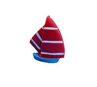 Mini carino 1 pezzo in resina miniatura barca a vela micro ornamenti per giardino casa rosso molto pratico e popolare. Durability