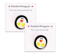 Mini Carino Pinguino Tascabile con Carta Incoraggiante Regalo Abbraccio Pinguino Regali di relazione a lunga distanza Thinking of You Regalo Regalo Relazione ri,Piccolo Pinguino Tascabile Abbraccio