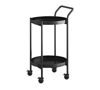 Mini carrello da bar in metallo, carrello rotondo per bevande con ruote, sottile scaffale per bevande, elegante tavolo da portata per casa, cucina e feste