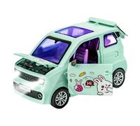 Mini Cars Kids - LED Light Up Sound Effect Door, Opening Vehicle Model Toy, Interactive Simulation Set, Portable Educational Small Toy Car For Birthday Gift Curiosity Development Use