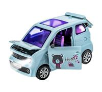 Mini Cars Kids - Light Up Door Opening Sound, Simulation Vehicle Model Toy, Interactive Educational Set, Portable Small Toy Car For Birthday Gift Learning Curiosity Development Use
