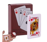 Mini carte da gioco - Ultra mazzo portatile, dimensioni palme, gioco da viaggio, per feste all'aperto, per tutte le età, formato punta delle dita, regalo divertente per matrimoni, festività
