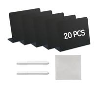 mini cartelli lavagna,lavagnetta cancellabile,cartellini prezzi lavagna,lavagnette cancellabili piccole,mini chalkboard signs for labeling,lavagna piccola Per Casa,Matrimoni Feste,100x75mm,20 pezzi