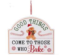 Mini cartello di benvenuto in ferro con scritta "Merry Christmas", per decorazioni natalizie, con classico saluto stagionale, struttura in metallo resistente alla ruggine per un uso duraturo su alberi